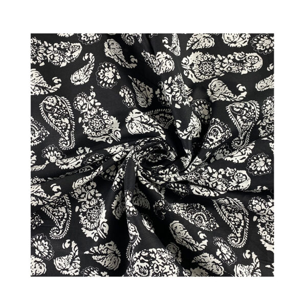 100% Cotton Geometric Reactive Printed Fabric — Lightweight & Breathable for Summer Apparel
