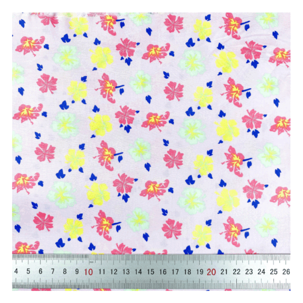 100% Cotton Floral Printed Fabric — Soft Poplin for Dresses & Masks