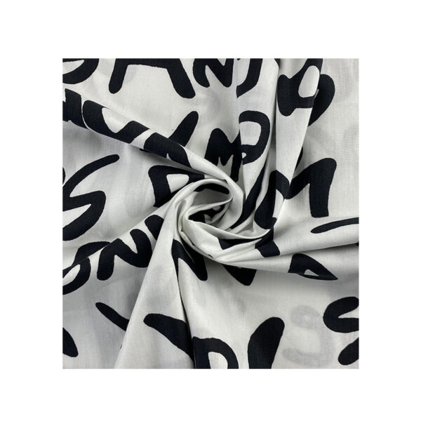 100% Cotton Alphabet Print Reactive Fabric — Soft & Breathable