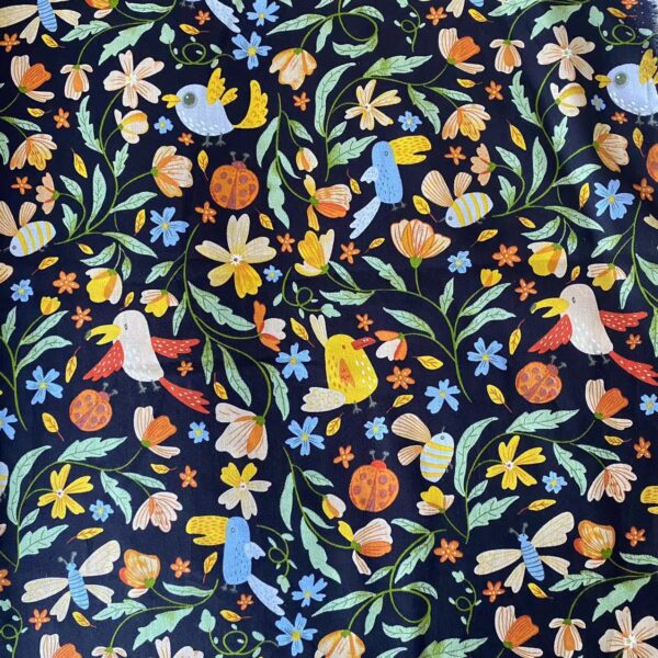 Cartoon Beach Style Cotton Poplin Fabric – 100% Cotton Reactive Print for Kids & Women’s Wear