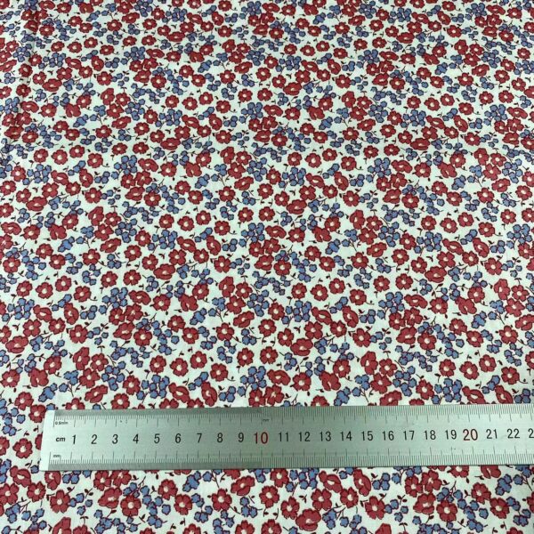 100% Cotton Printed Poplin Fabric — Floral DIY Sewing Material