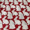 100% Cotton Reactive Cartoon Bunny Printed Fabric — Soft & Kid-Safe Poplin