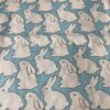 100% Cotton Reactive Cartoon Bunny Printed Fabric — Soft & Kid-Safe Poplin