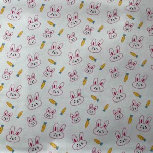 100% Cotton Digital Printed Cartoon Fabric — Korean INS Style for Kidswear & DIY Crafts