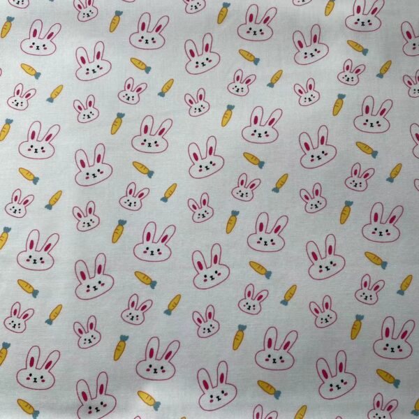 100% Cotton Digital Printed Cartoon Fabric — Korean INS Style for Kidswear & DIY Crafts