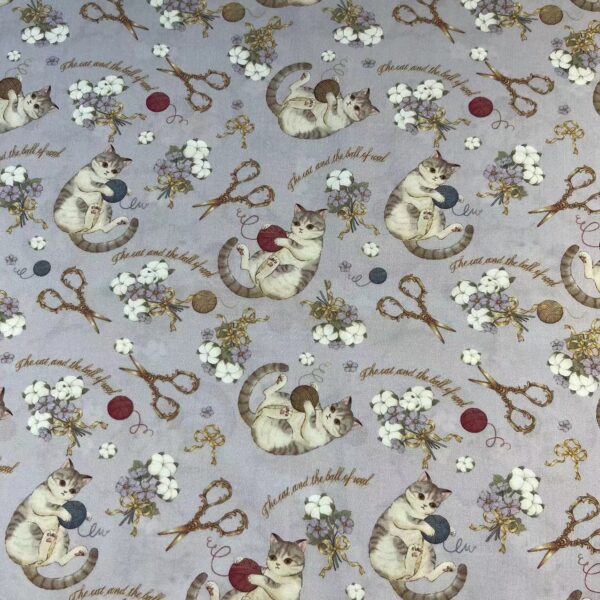 30% Lyocell 70% Rayon Digital Printed Fabric — Korean INS Cartoon Style for Homewear