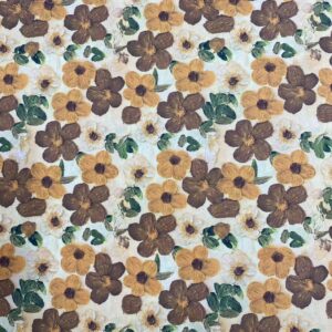 100% Cotton 3D Oil Painting Style Fabric — Artistic & Lightweight for Apparel