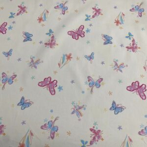 100% Combed Cotton Butterfly Digital Print Fabric — Soft, Smooth & Colorfast