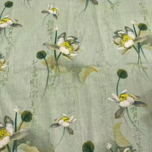 100% Cotton Digital Printed Retro Pattern Fabric — Vintage Style for Summer Apparel & Home Decor