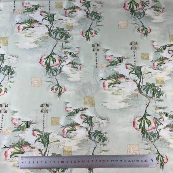 100% Cotton Digital Printed Fabric — Traditional Chinese Style for Kids & Women Apparel