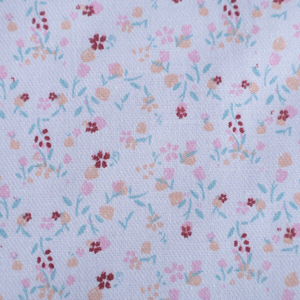 100% Cotton Double-Sided Twill Floral Printed Fabric — Soft & Structured Drape
