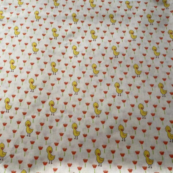 100% Cotton Digital Printed Cartoon Fabric — Korean INS Style for Kidswear & DIY Crafts