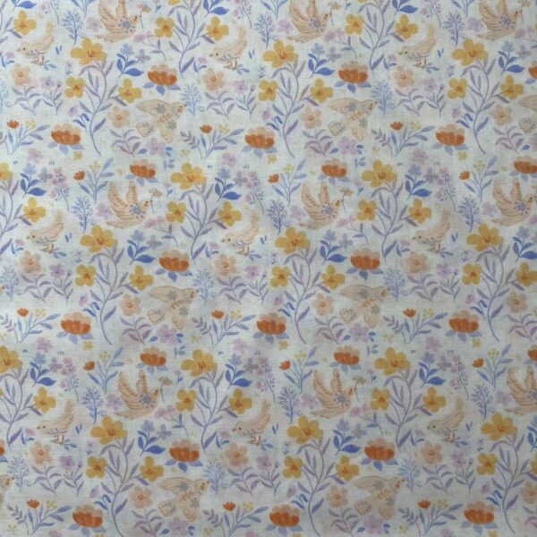 SKU-04-4 100% Cotton Digital Printed Cartoon INS-Style Fabric — Soft, Safe & Vibrant