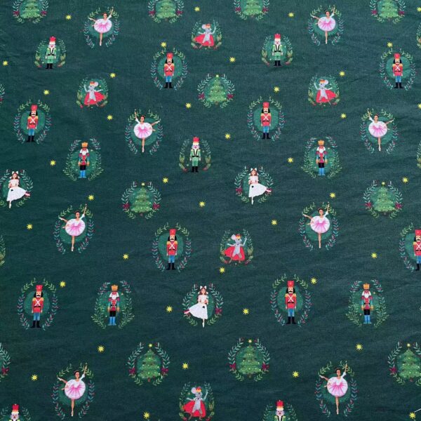 100% Cotton Digital Printed Christmas Fabric — Festive & Durable for DIY Sewing