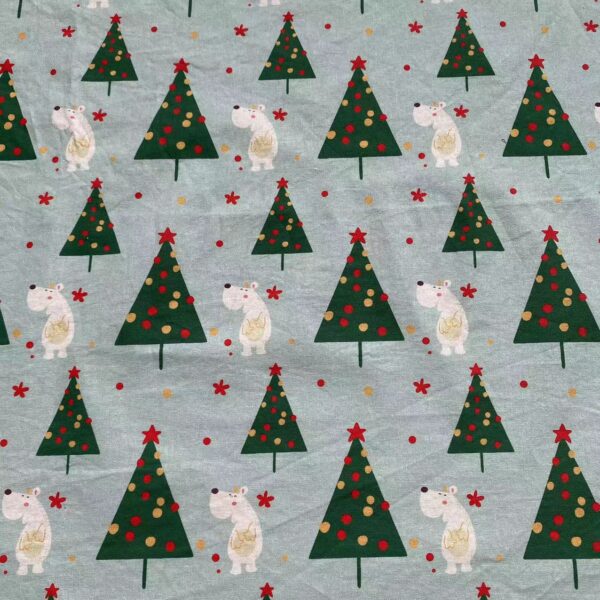 100% Cotton Digital Printed Christmas Fabric — Festive & Durable for DIY Sewing