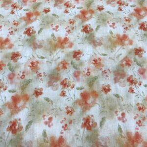100% Cotton High-Density Combed Digital Printed Misty Floral Fabric — Soft & Airy for Spring/Summer
