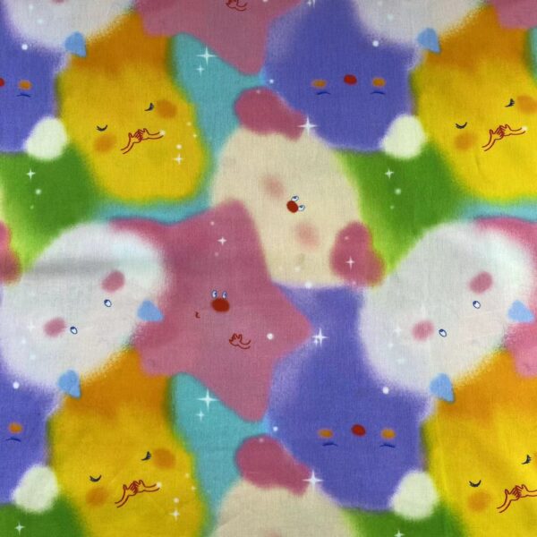 100% Cotton Digital Printed Korean INS Graffiti Fabric — Trendy & Breathable