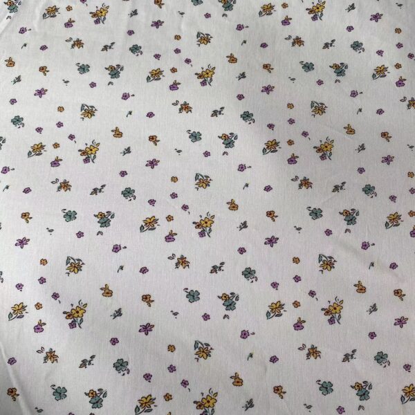 100% Cotton High-Density Combed Small Floral Fabric — Soft & Durable for Kids & Women