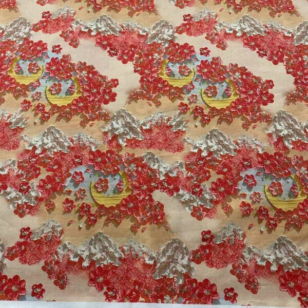 100% Cotton Digital Printed 3D Oil Painting Chinese-Style Fabric — Elegant & Artistic for Kids & Women