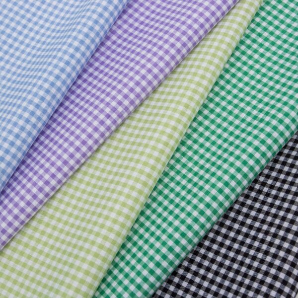 Poly Cotton Yarn-Dyed Check Fabric — Lightweight & Durable for Daily Wear