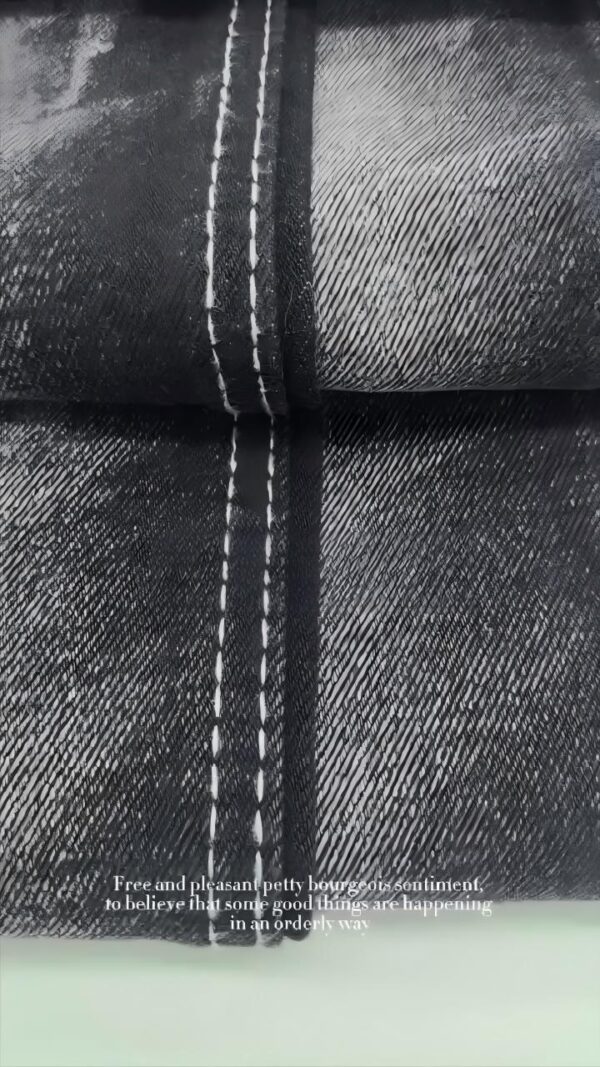 100% Cotton Heavyweight Raw Denim Fabric — Durable & Winter-Ready