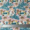 100% Cotton Summer Coconut Tree Printed Fabric — Lightweight & Breathable for Beachwear
