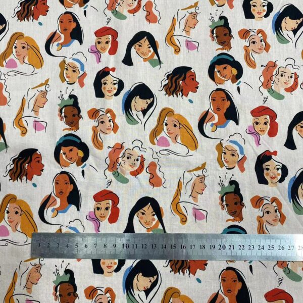 主图-02 100% Cotton Digital Printed Fabric — European & American Portraits for Kidswear & Dresses