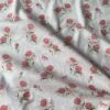 100% Cotton Digital Printed Pink Rose & Bow Fabric — Soft, Elegant & Breathable