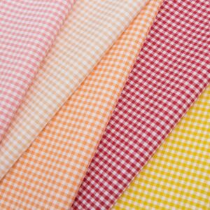 Poly Cotton Yarn-Dyed Check Fabric — Lightweight & Durable for Daily Wear