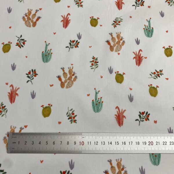 主图-02 100% Cotton Combed Digital Printed Fabric — Fresh Small Floral Prints for Kids & Women Apparel