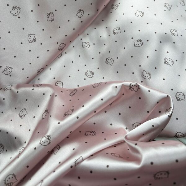 Printed Polyester Satin Fabric — Smooth & Lightweight for Sleepwear Apparel