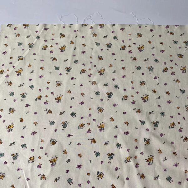 100% Cotton High-Density Combed Small Floral Fabric — Soft & Durable for Kids & Women