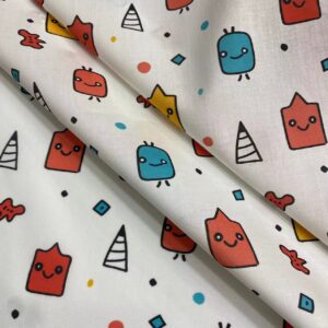 100% Cotton Digital Printed Cartoon Fabric — Soft, Breathable & Vibrant