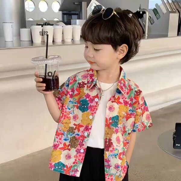 100% Cotton Poplin Digital Printed Fabric — Soft & Color-Rich Oil Painting Style