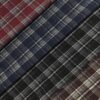 Polyester Rayon Knitted Jacquard Check Fabric — Elastic & Structured for Fall/Winter