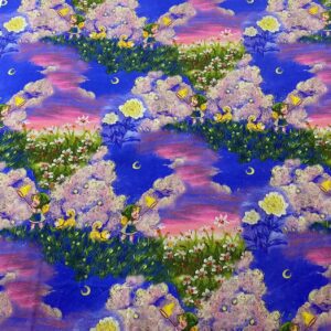 100% Cotton 3D Oil-Painting Printed Fabric — Artistic & High-Definition for Kidswear
