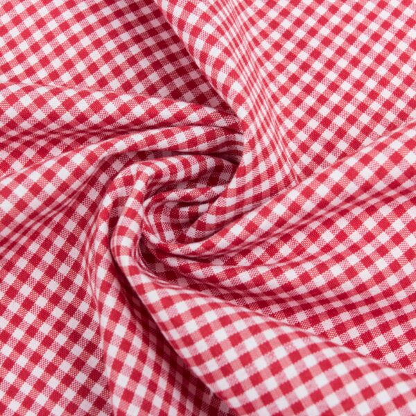 Poly Cotton Yarn-Dyed Check Fabric — Lightweight & Durable for Daily Wear