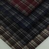Polyester Rayon Knitted Jacquard Check Fabric — Elastic & Structured for Fall/Winter