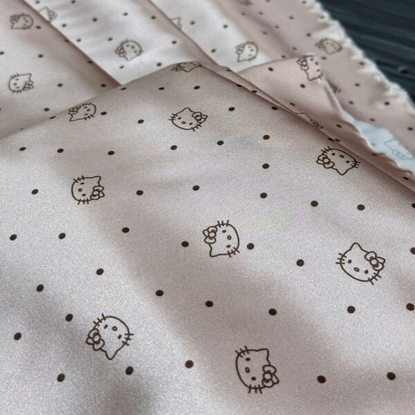 Printed Polyester Satin Fabric — Smooth & Lightweight for Sleepwear Apparel