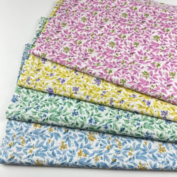 主图-05 100% Cotton Poplin Floral Fabric — Soft & Breathable DIY Material