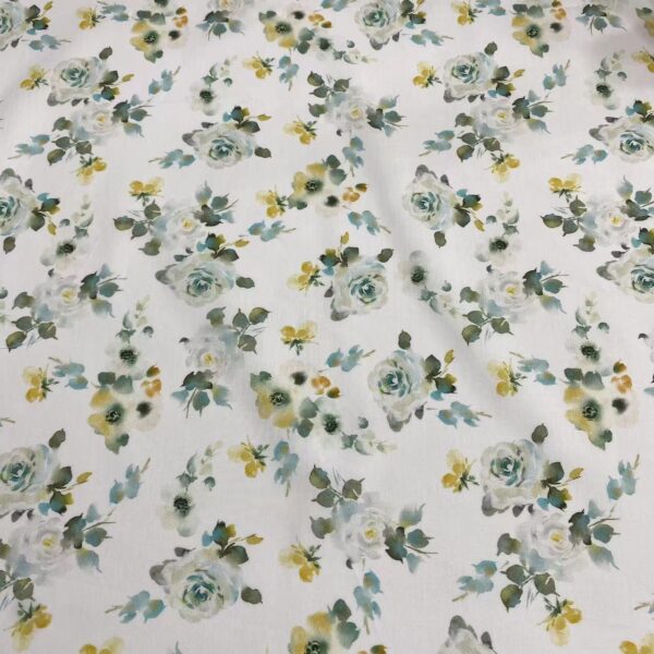 100% Cotton Combed Digital Printed Small Floral Fabric — Soft, Durable & Elegant