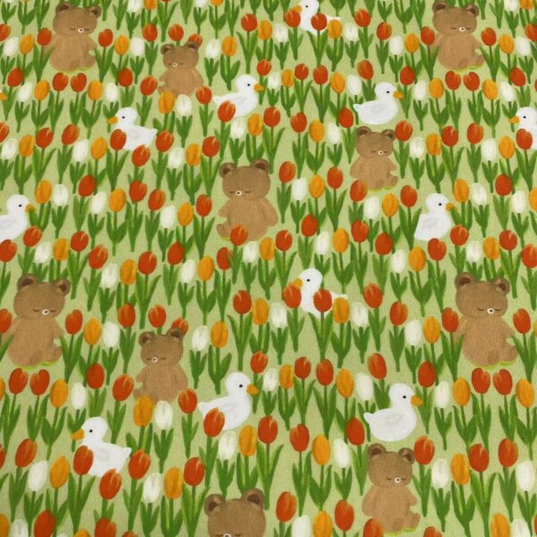 100% Cotton Combed Digital Printed Cartoon Fabric — Soft & Comfortable for Kids and Women