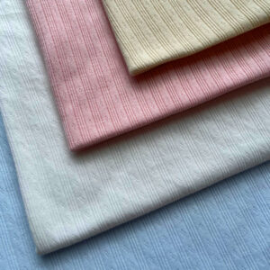 Double-Knit Jacquard Fabric — A-Class Baby-Safe Combed Cotton for Rompers & Loungewear