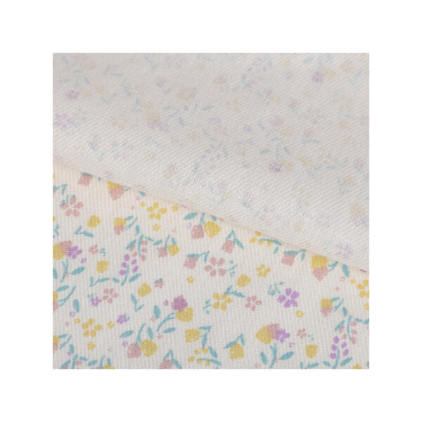 100% Cotton Double-Sided Twill Floral Printed Fabric — Soft & Structured Drape