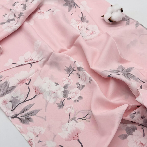 主图-08 100% Rayon Printed Cotton-Feel Fabric — Soft & Skin-Friendly Sleepwear Textile