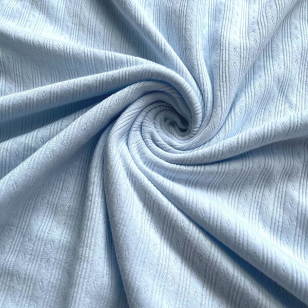 Double-Knit Jacquard Fabric — A-Class Baby-Safe Combed Cotton for Rompers & Loungewear