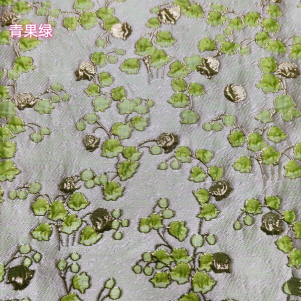 Yarn-Dyed Floral Jacquard Fabric — Lightweight & Elegant Texture