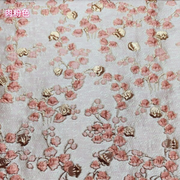 Yarn-Dyed Floral Jacquard Fabric — Lightweight & Elegant Texture