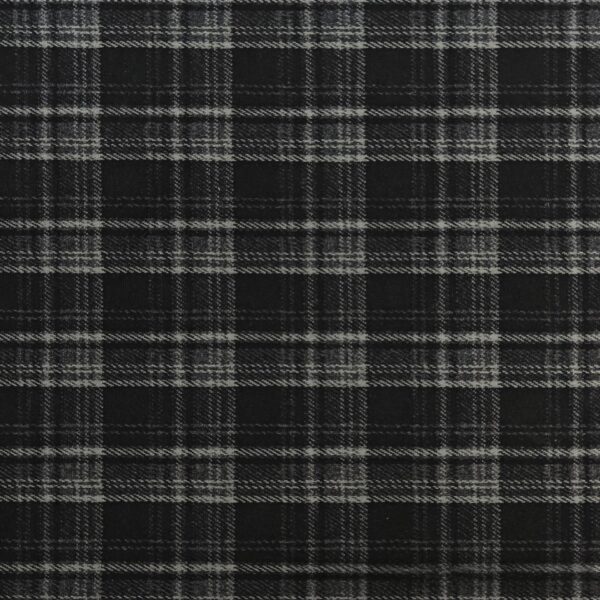 Polyester Rayon Knitted Jacquard Check Fabric — Elastic & Structured for Fall/Winter