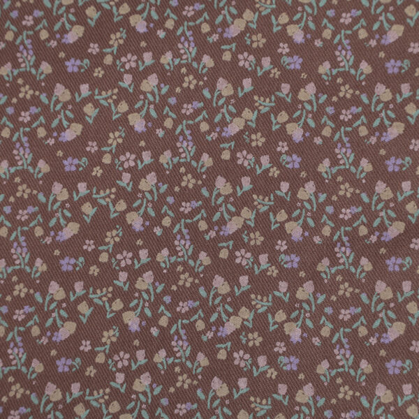 100% Cotton Double-Sided Twill Floral Printed Fabric — Soft & Structured Drape